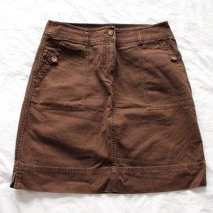 Brown soft corduroy micro mini high waisted skirt
